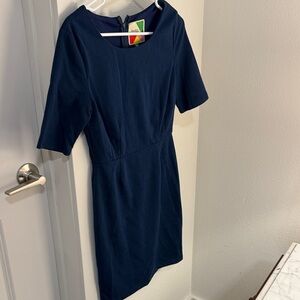 Elegant Navy Blue Dress